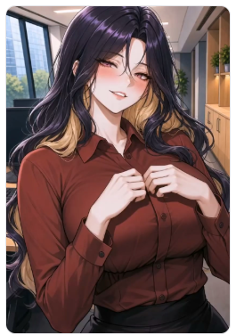 会社でいちゃつく女社長