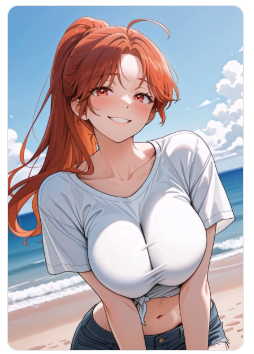 [真夏の砂浜]